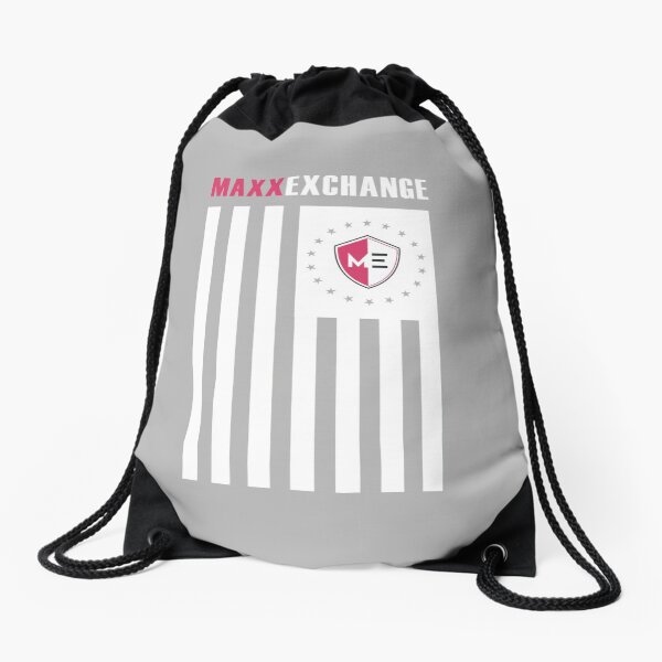 Maxx Exchange Ensign Stars Emblem Logo Insignia. Drawstring Bag