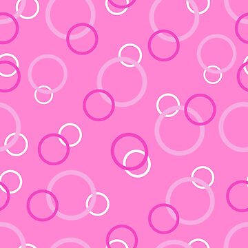 Artwork thumbnail, Abstract pink circles pattern by Nataliya Pshenychna