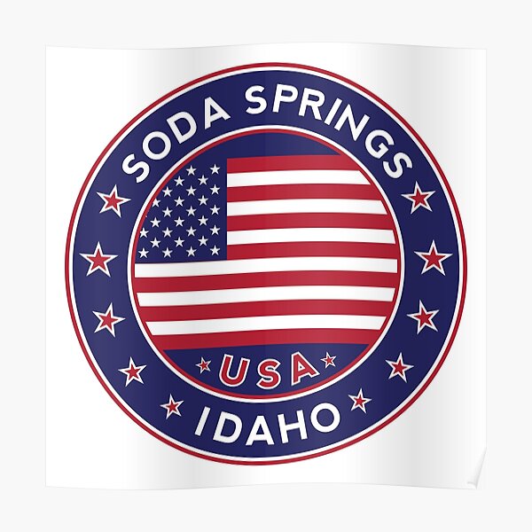 "Soda Springs, Idaho" Poster by AlmaStudio Redbubble