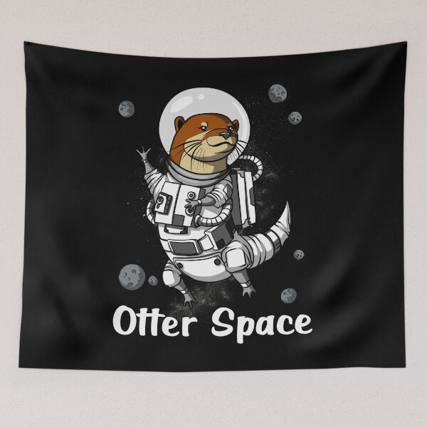 Item preview, Otter Space Astronaut designed and sold by underheaven.