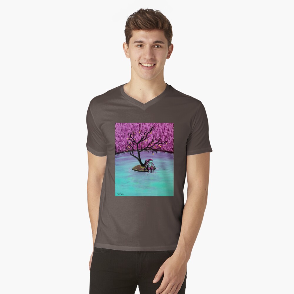 Item preview, V-Neck T-Shirt designed and sold by flooko.