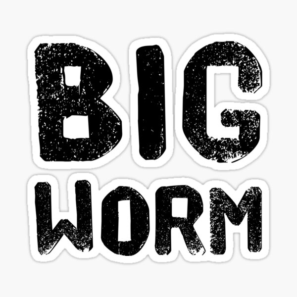 Big Worm Sticker Sticker