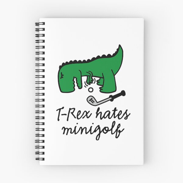 Item preview, T-Rex hates minigolf miniature golf dinosaur designed and sold by LaundryFactory.