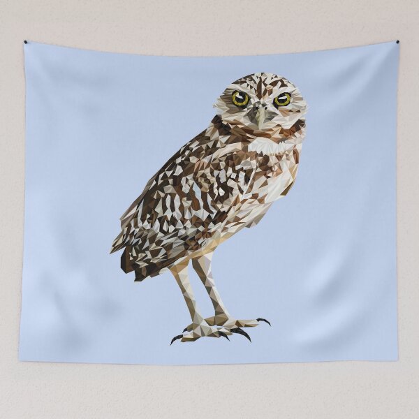 Item preview, Low Poly Burrowing Owl designed and sold by vcook10.
