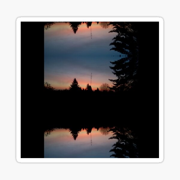 Sonnenhorizont Spiegelung Heller Sticker