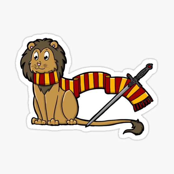 Lion and Sword Sticker