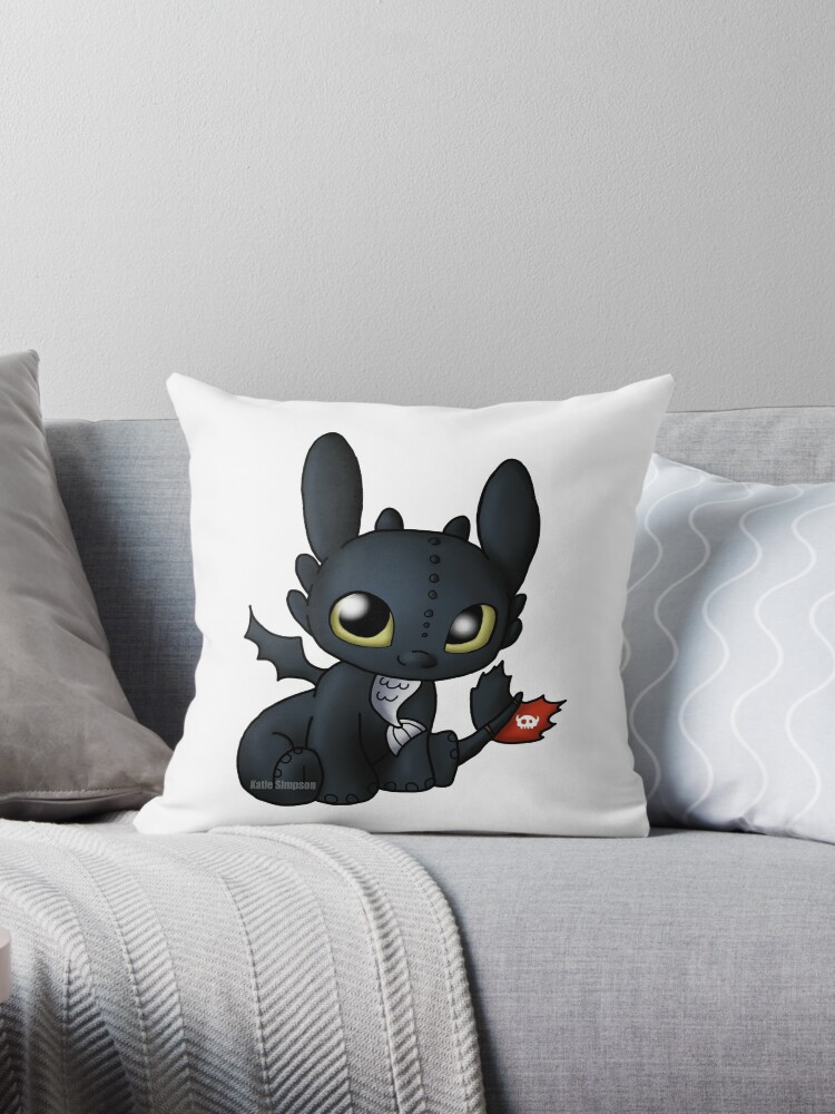 toothless plush pillow