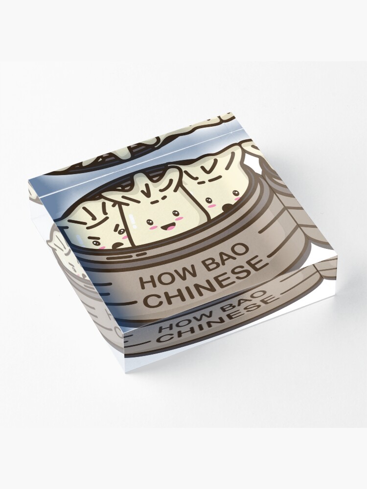 Alternate view of How Bao Chinese? Acrylic Block