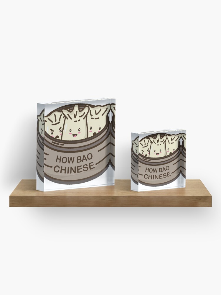 Alternate view of How Bao Chinese? Acrylic Block