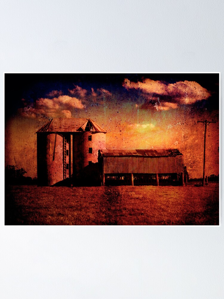 Alternate view of Shoalhaven Silos Poster