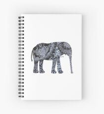 Zentangle Elephant Spiral Notebook