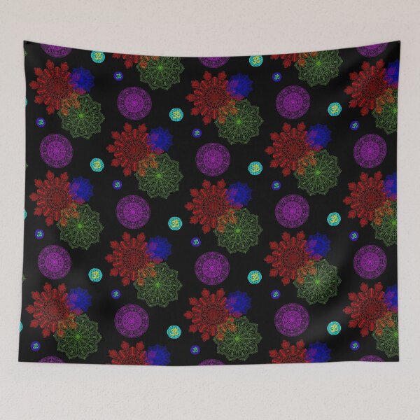 Item preview, Mandala Indian Goa Party Om designed and sold by LuminOrb.