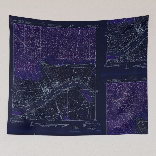 Item preview, USGS TOPO Map Louisiana LA Lutcher 333941 1946 31680 Inverted designed and sold by WetdryvacRB01.