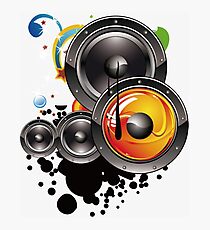 Altavoz música Photographic Print