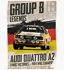 Gruppe B Legenden - Audi Quattro A2 Poster