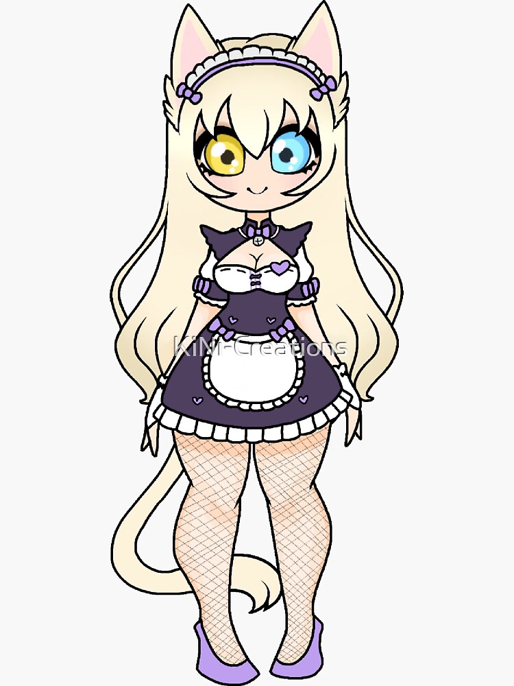 Nekopara Coconut Sticker By Kini Creations Redbubble