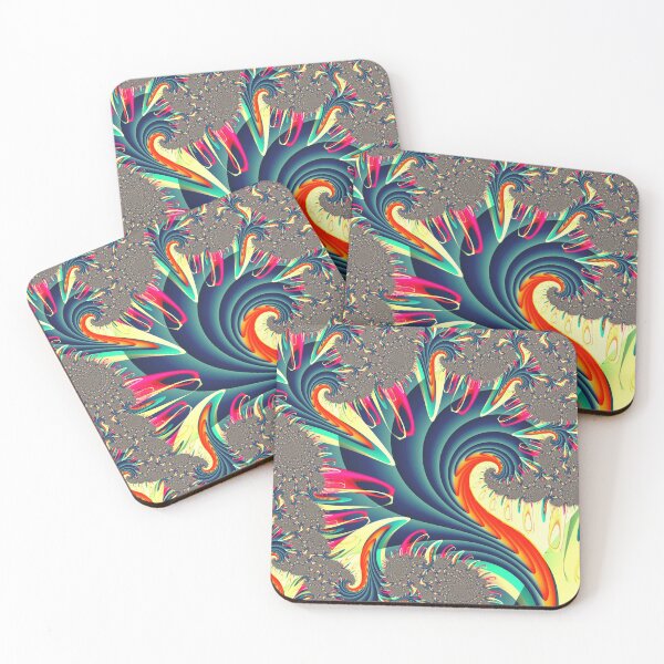 Item preview, Colourful Fractal Spirals designed and sold by pinkal.