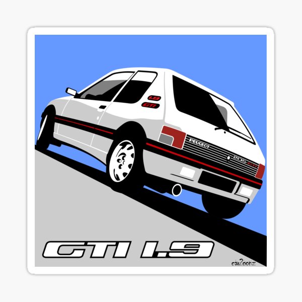 Stickers sur le thème Peugeot 205