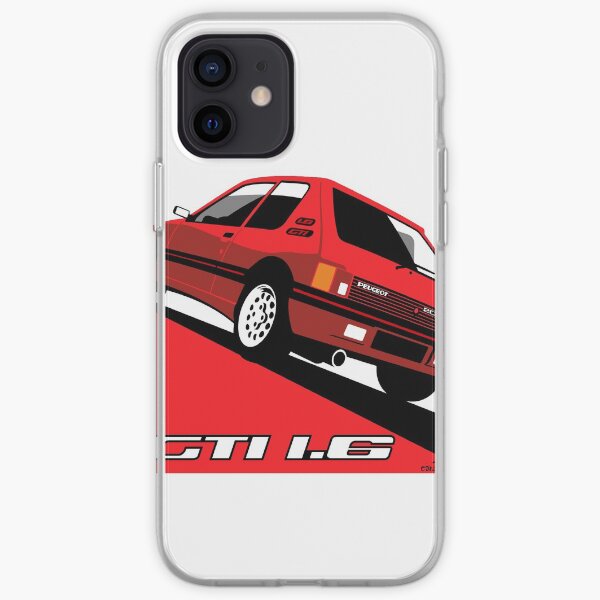 Peugeot 205 GTI 1.6 rouge Coque souple iPhone