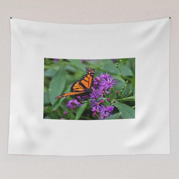 Item preview, Monarch On Purple Flowers designed and sold by Cynthia48.