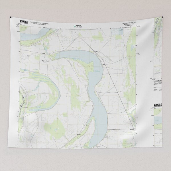 Item preview, USGS TOPO Map Mississippi MS Glen Allan 20120402 TM designed and sold by WetdryvacRBO2.