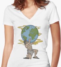 Atlas Shirt mit V-Ausschnitt