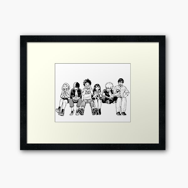 BW Squad Framed Art Print