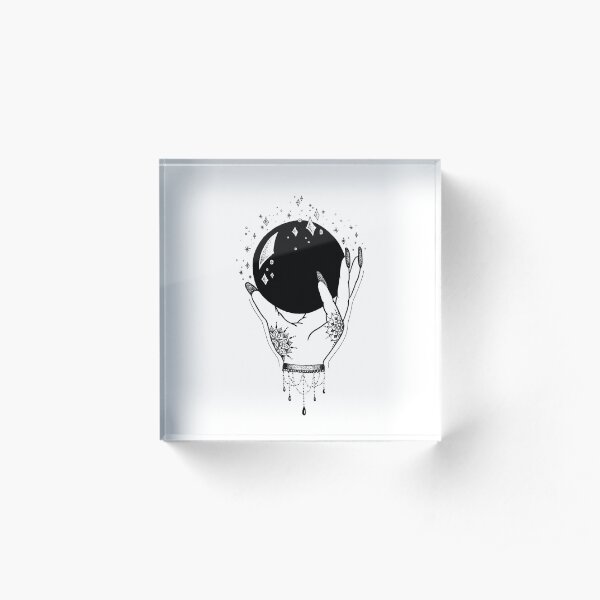 Crystal Ball Acrylic Block