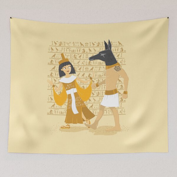 Item preview, The Egyptian goddess with Anubis designed and sold by jasmineberry.