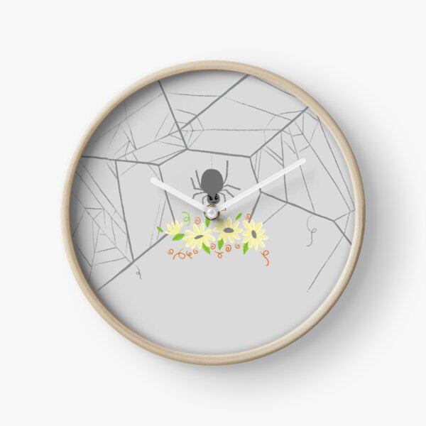 Item preview, Spider on a web with flowers designed and sold by jasmineberry.
