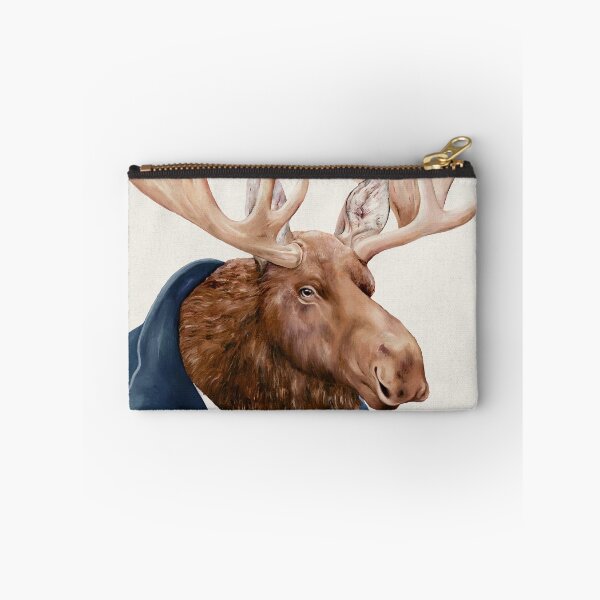 Item preview, Moose in Navy Blue designed and sold by AnimalCrew.