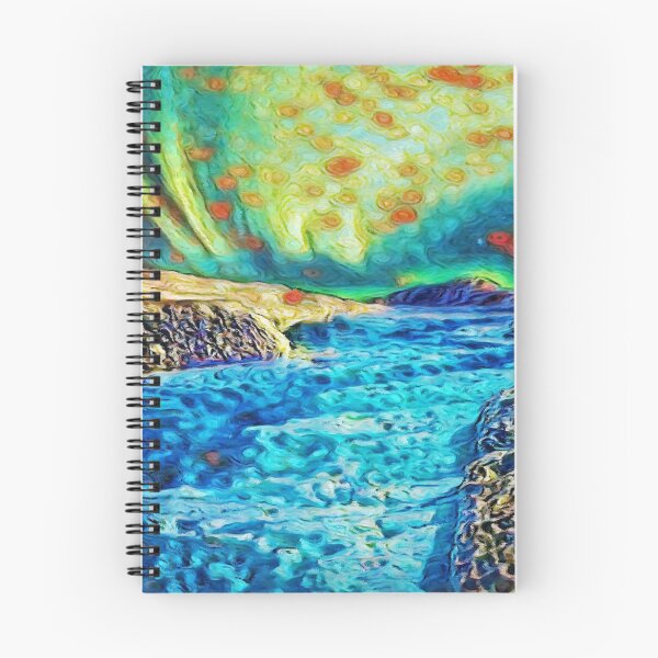 Item preview, A Polar Experience | Northern Lights and River - Abstract Oil Painting designed and sold by Christopher Taylor.