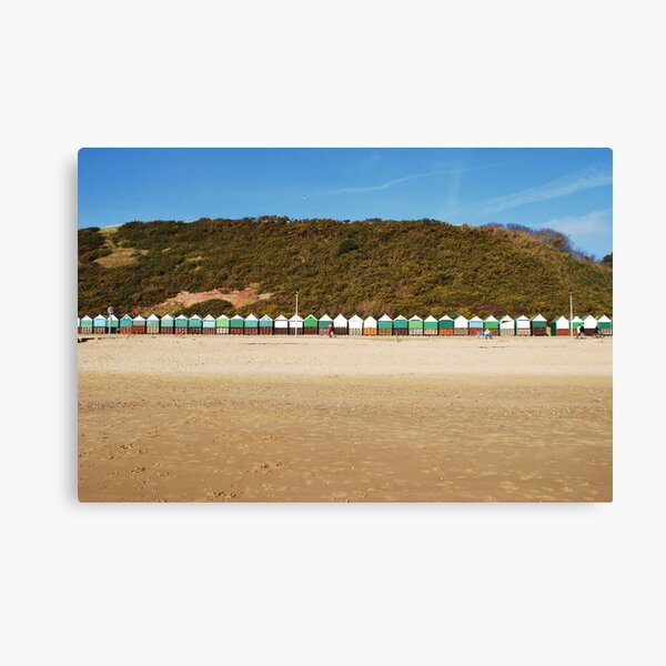 Item preview, Colorful Beach Huts along Bournemouth Beach designed and sold by Laura Cooper.