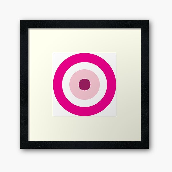 Pink Evil Eye Good Luck Protection Framed Art Print