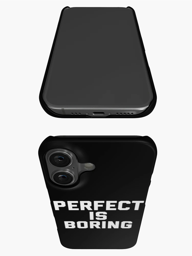 Thumbnail 3 of 4, iPhone Case, PERFECT IS BORING designed and sold by MadEDesigns.