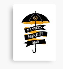 Manners Maketh Man Canvas Print