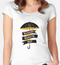 Camiseta entallada de cuello redondo Los modales hacen al hombre