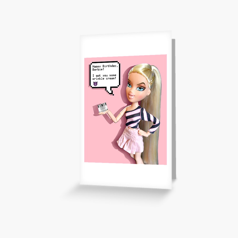 Impression Artistique Joyeux Anniversaire Barbie De Bratz Par Dollsify Redbubble