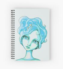 Bunny Bouffant (Cyan Version) Spiral Notebook