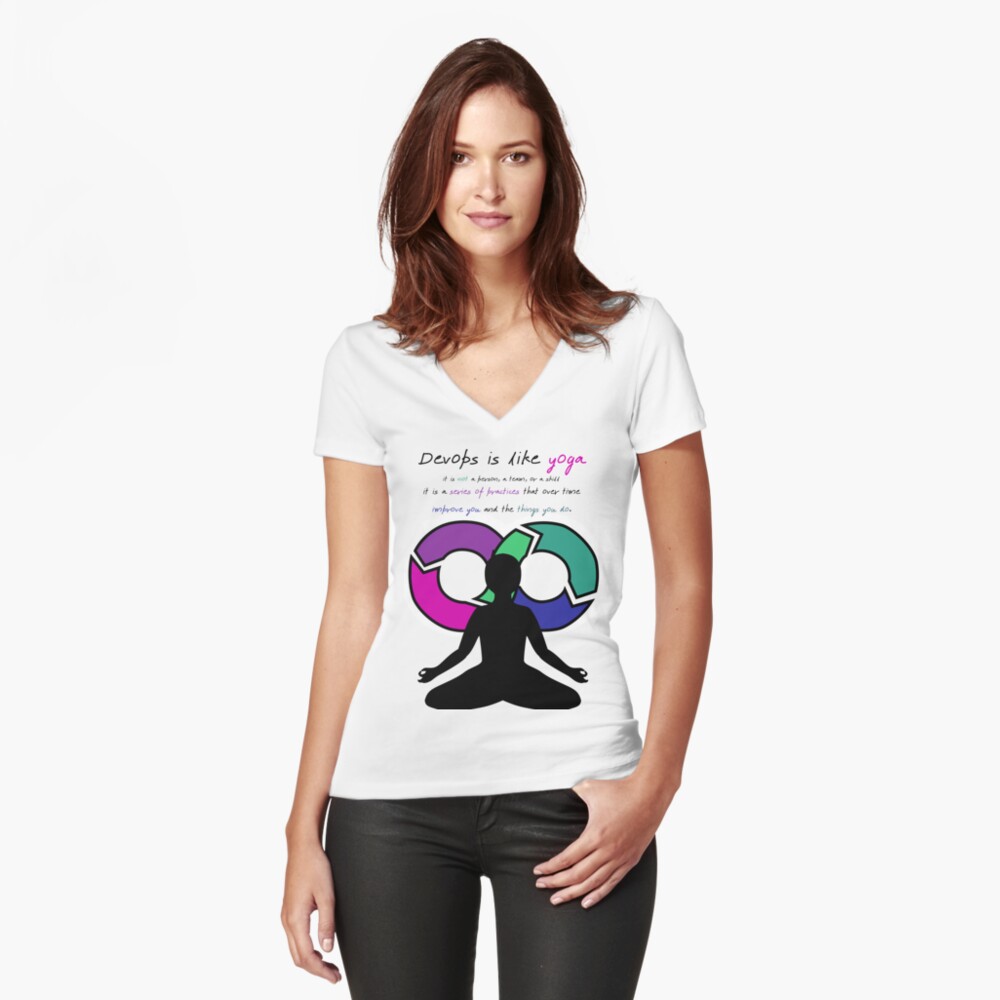 Item preview, Fitted V-Neck T-Shirt designed and sold by TheMoxieFox.