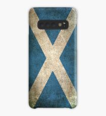 Old and Worn Distressed Vintage Flag of Scotland Case/Skin for Samsung Galaxy