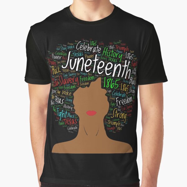 Juneteenth Colorful Afro Graphic T-Shirt