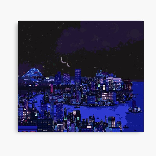 Nightlife of Carbon Valley Canvas Print