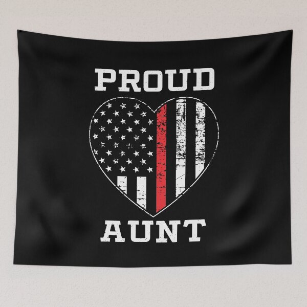 Item preview, Thin Red Line Proud Firefighter Aunt designed and sold by teesaurus.