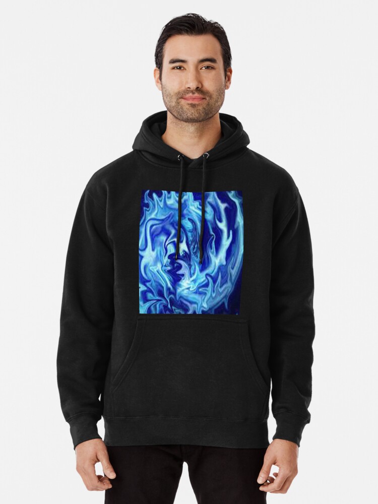 ghost rider hoodie blue