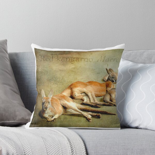 Item preview, mob sunning - red kangaroos designed and sold by Trish Hart.