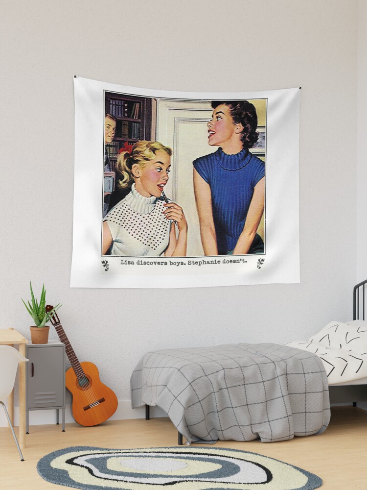 Vintage Lesbian Illustration Tapestry For Sale By Dykeistired Redbubble 6120