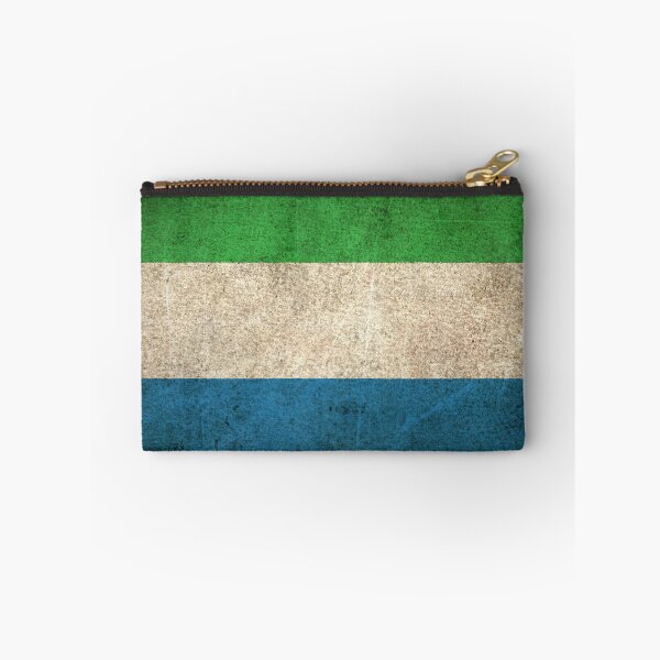 Item preview, Old and Worn Distressed Vintage Flag of Sierra Leone designed and sold by JeffBartels.