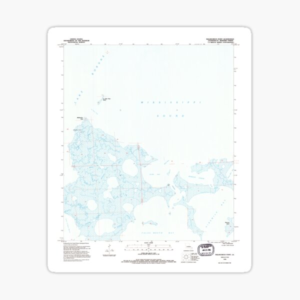 Artikelvorschau, USGS TOPO Karte Louisiana LA Malheureux Point 332685 1994 24000 entworfen und verkauft von WetdryvacRB01.
