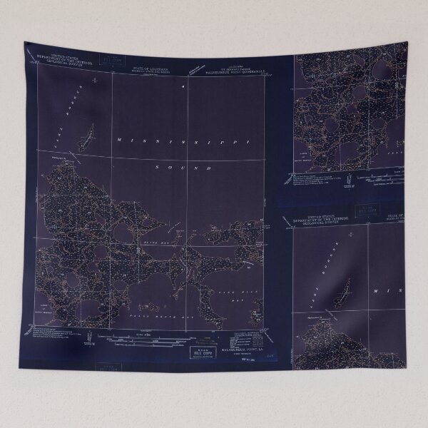 Item preview, USGS TOPO Map Louisiana LA Malheureux Point 333946 1946 31680 Inverted designed and sold by WetdryvacRB01.